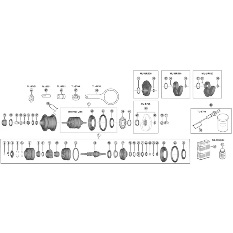 Shimano Spares TL-SGE1 1st Gear Set Tool in Black-1