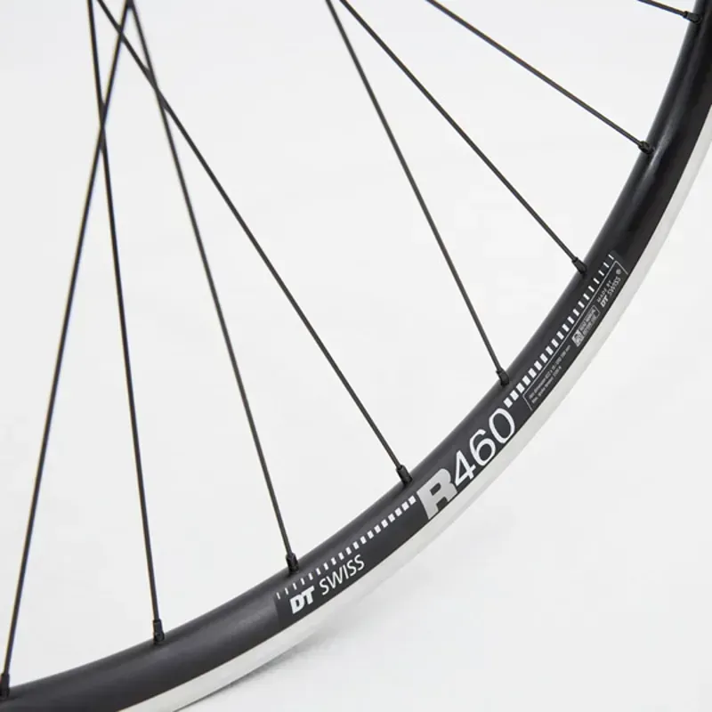 M Part Wheels 105 Hub DT R 460 Rim 700c Shimano Road Front Wheel in Black-3